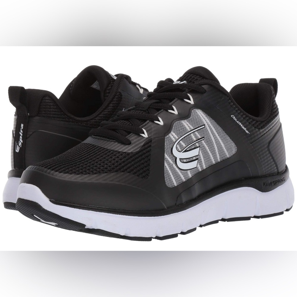 Spira Cloud Walker 9 EE - extra wide  Black and White women’s walking Shoes